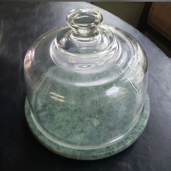 Glass & Marble Cheese Tray - Picture 1 of 7